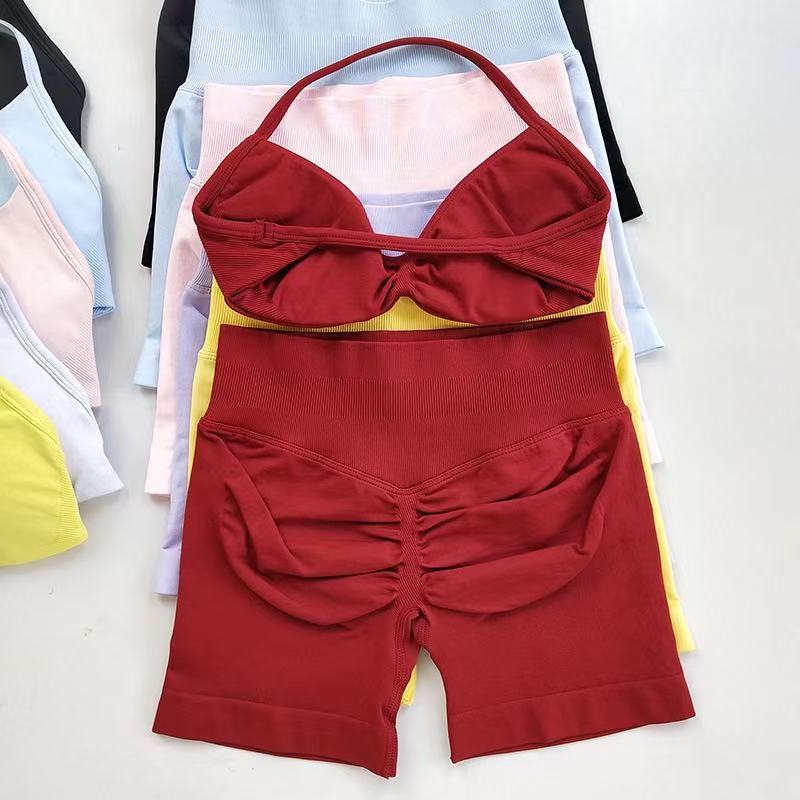 Sports Bra Racerback - HISTELLO Sports Set Piece Women Strappy
