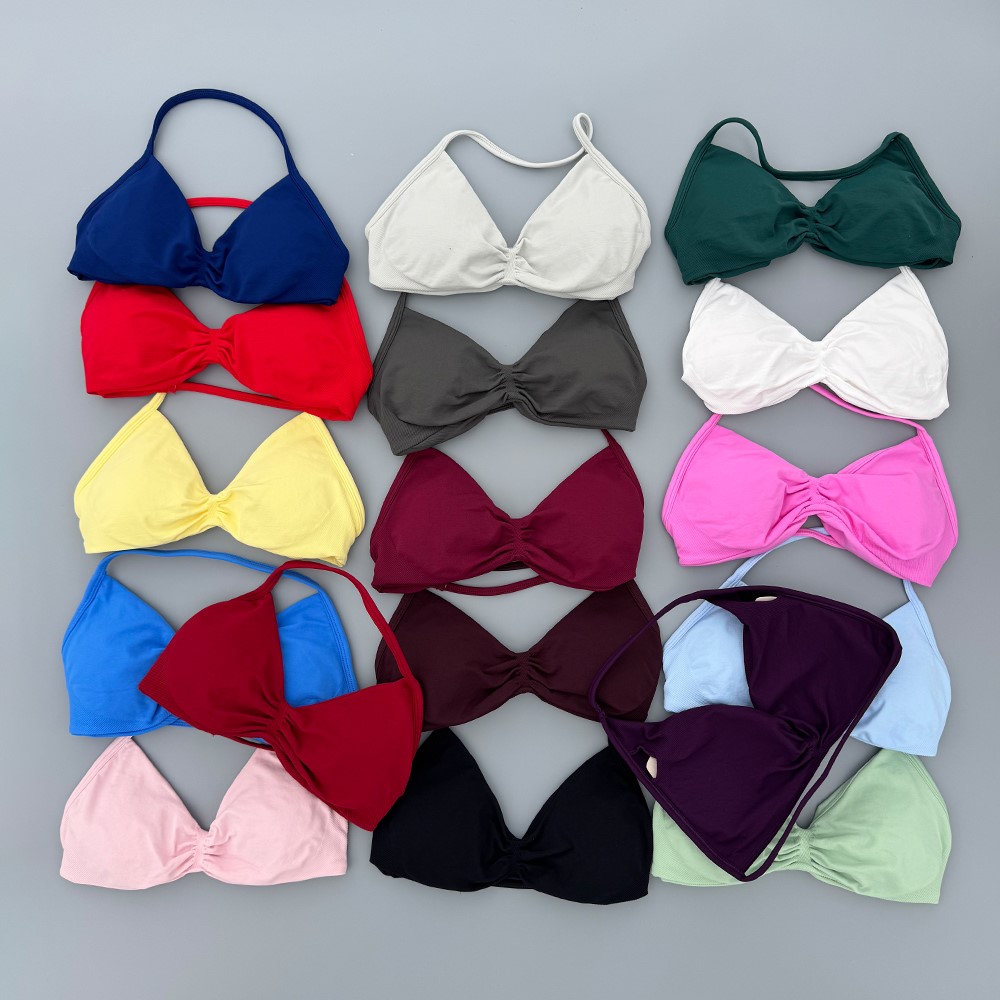 Strappy Bra Gym Top Women High - Sports Bra Racerback recension och pris