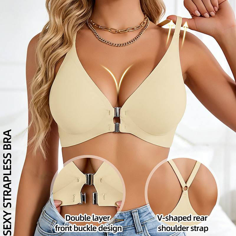 Women's Front-closure Leopard  - Full Coverage Bra recension och pris