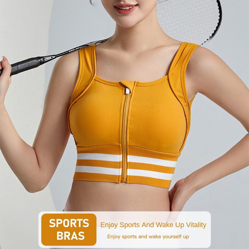 Sports Bras Zip Front For Wome - Full Coverage Bra recension och pris