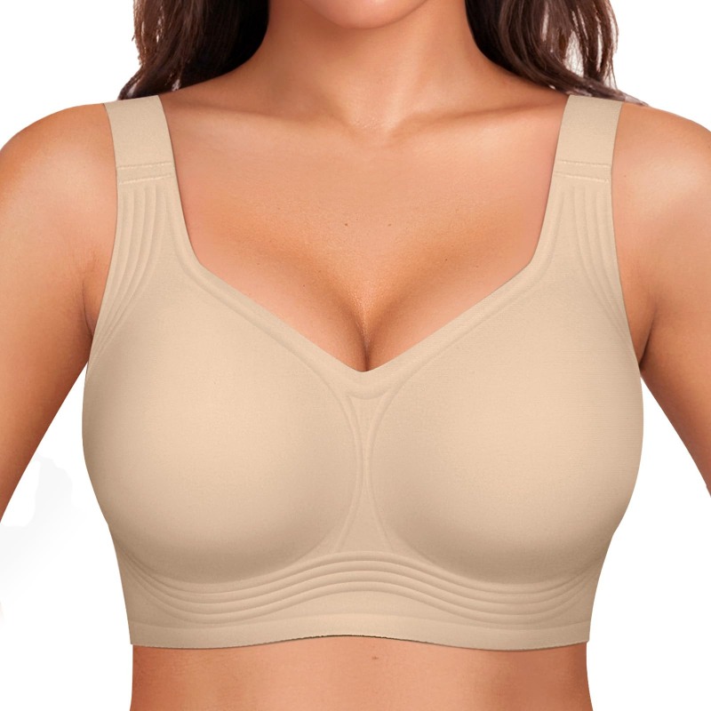 Plus Size Wireless Jelly Bra W - Underwire Bra Padded recension och pris