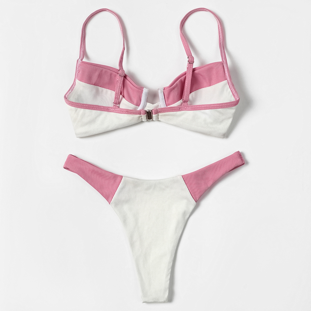 ZTVitality Ribbed Splicing Sex - Underwire Bra Padded recension och pris