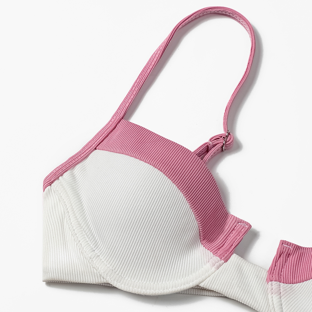 ZTVitality Ribbed Splicing Sex - Underwire Bra Padded recension och pris